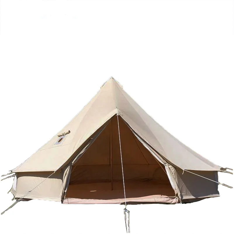 Luxury Safari Glamping Customized Breathable Yurt Tent Large Cotton Canvas Bell Tent For Sale