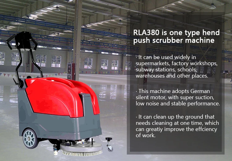 RONLON 2022 best selling industrial floor scrubbers floor cleaning equipment /mini floor scrubber/walk behind floor scrubber