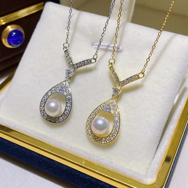 6-7mm AAA Flat Round Edison Pearl Cultured Freshwater Pearl Pendant For Jewelry Making 1 buyer