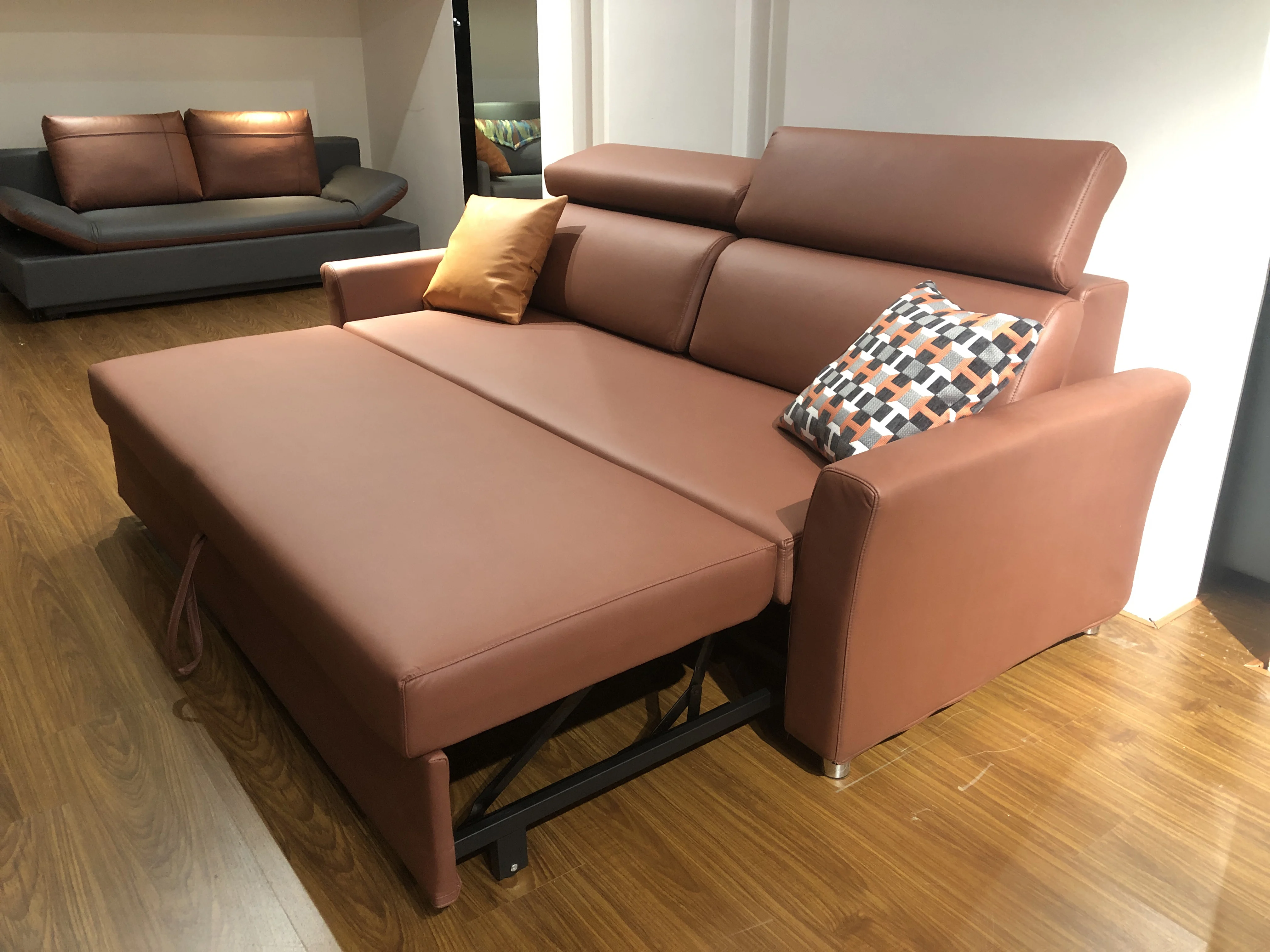 NEW Arrival Living Room Furniture Set Sofa with head support cushion Armrest Sofa Bed foldable Sofa cum Bed