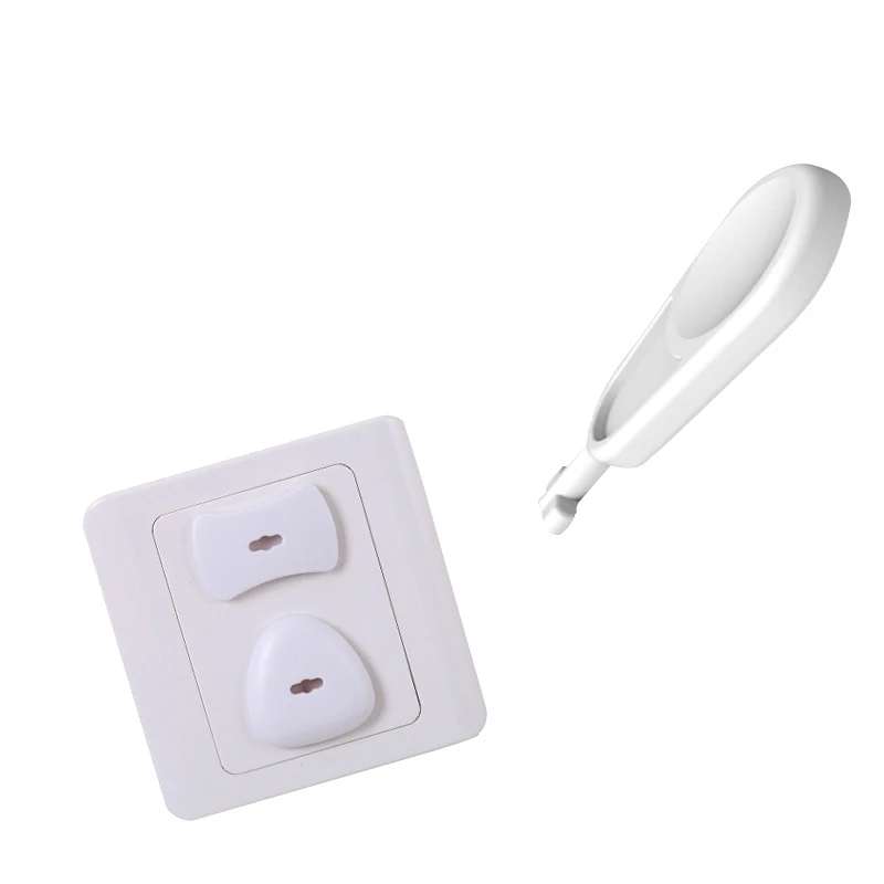 Home Self-closing Outlet Covers | White | Universal Electric Outlet Cover - Baby Proof Kit - Child Safety Wall Socket | 4 Pack