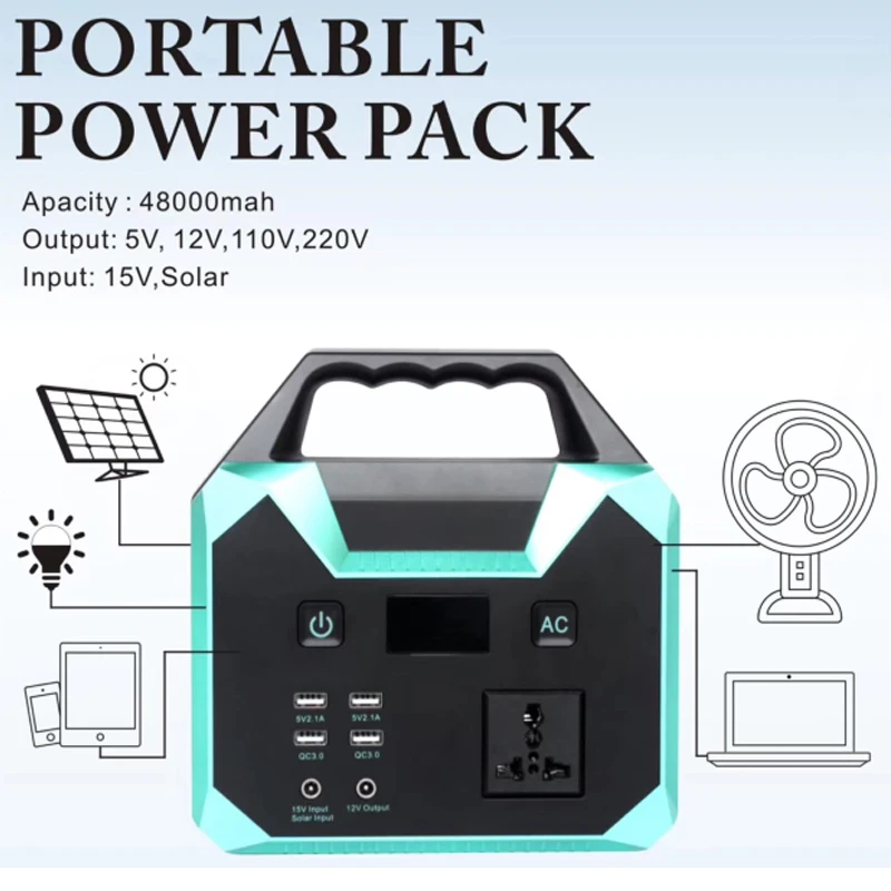 AC solar power system power bank chargers,batteries & power supplies , mb100 100w 200w 220v charging portable power station