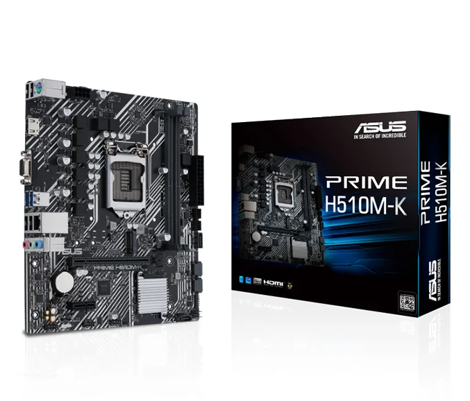 Новый для ASUS H510M-K оригинальный рабочего H510 H510M DDR4 материнская плата LGA 1200 i7/i5/i3 USB3.0 M.2