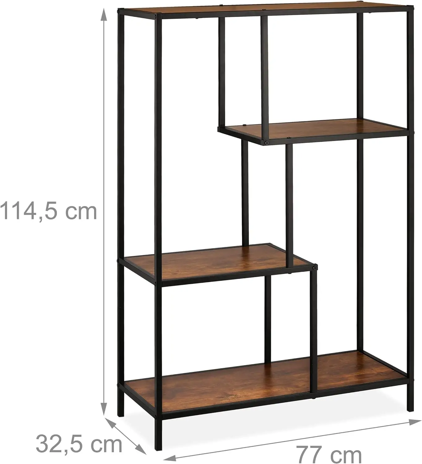 Cheap Stable wooden library bookcase bookshelves iron wood arched antique bookcase modern design