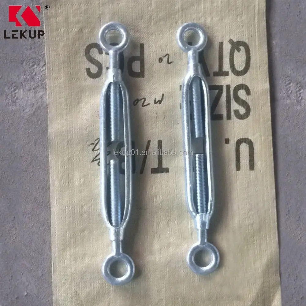 JIS Type Cable Turnbuckle Galvanized Frame Turnbuckle with Eye and Eye Heavy Duty Turnbuckle for Cable Wire Rope Tension