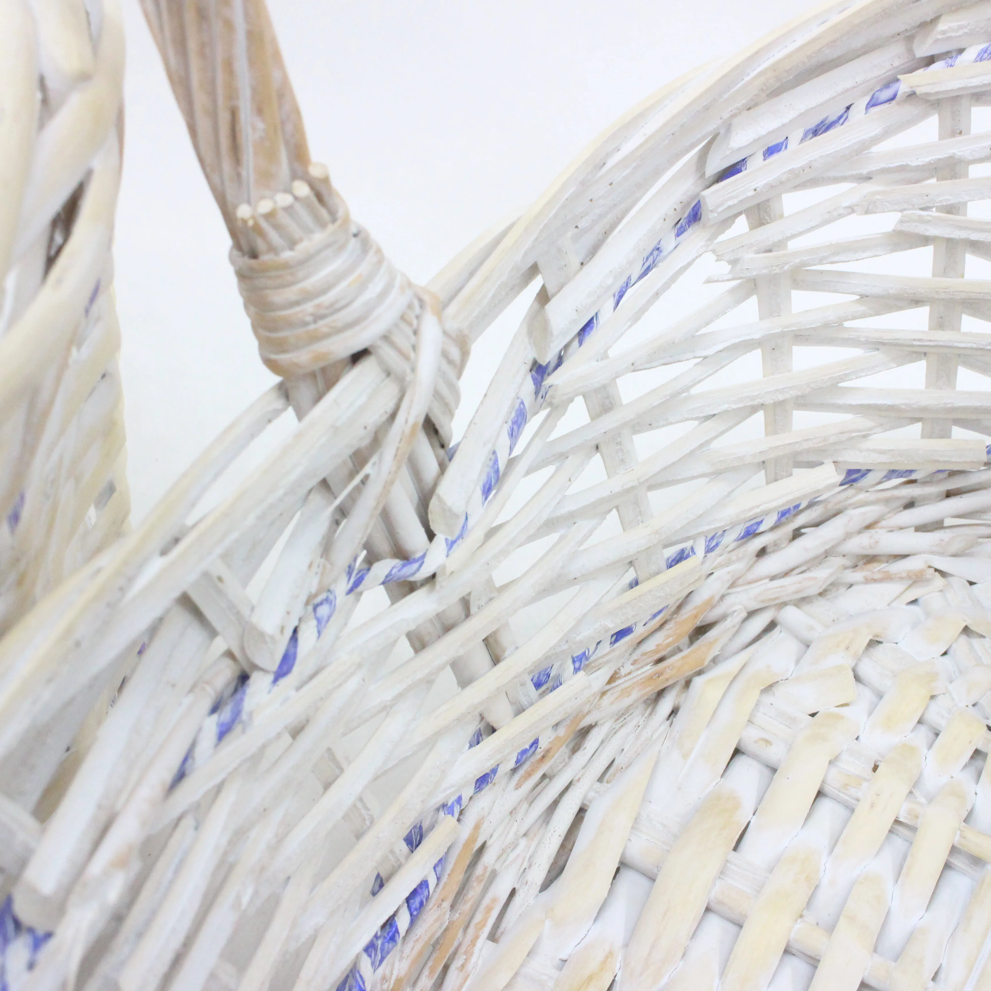 Заводская цена натуральная ивовая Смешанная тканая Цветочная корзина новая для хранения ручной работы