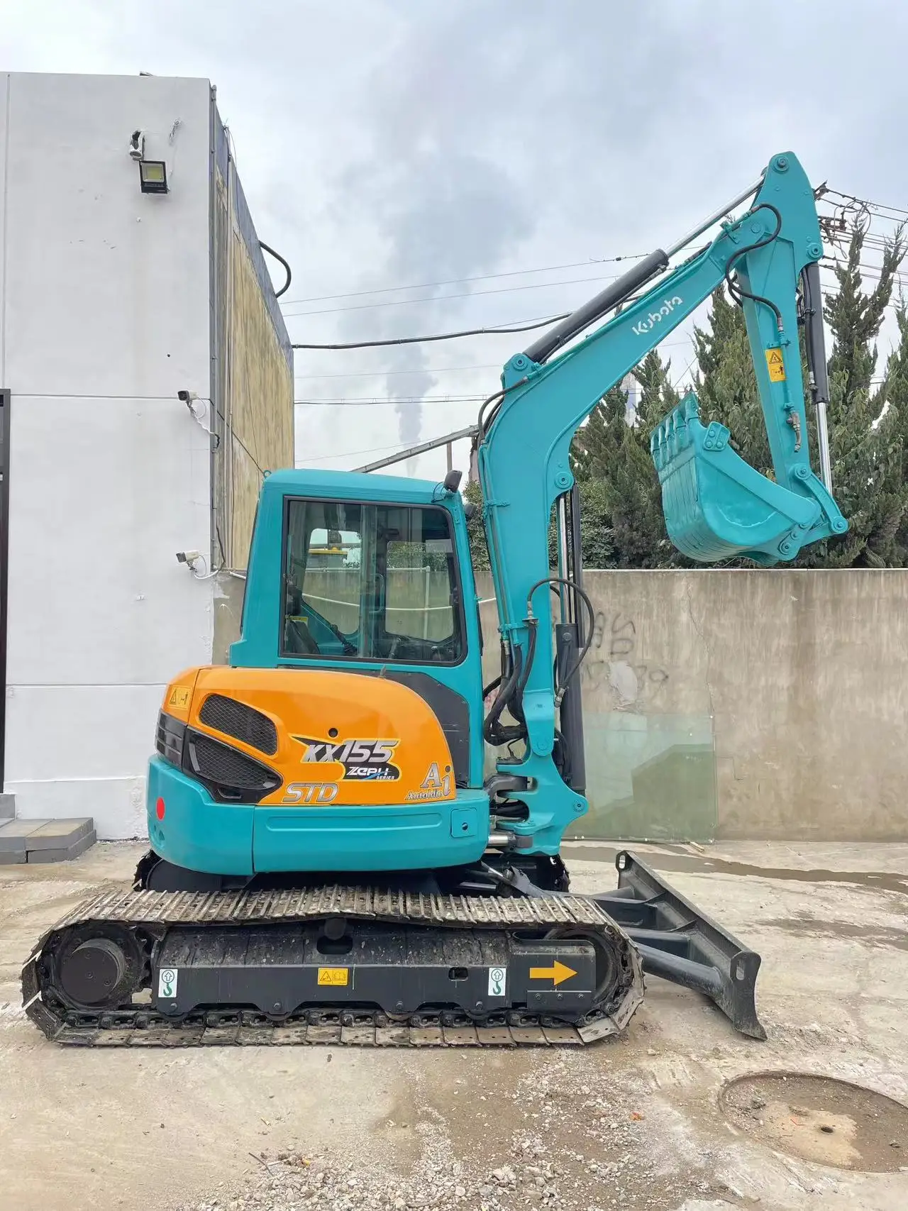 Подержанные оригинальные машины Kubota KX155 5 тонн 6 японский экскаватор высокопроизводительный мини-экскаватор для продажи