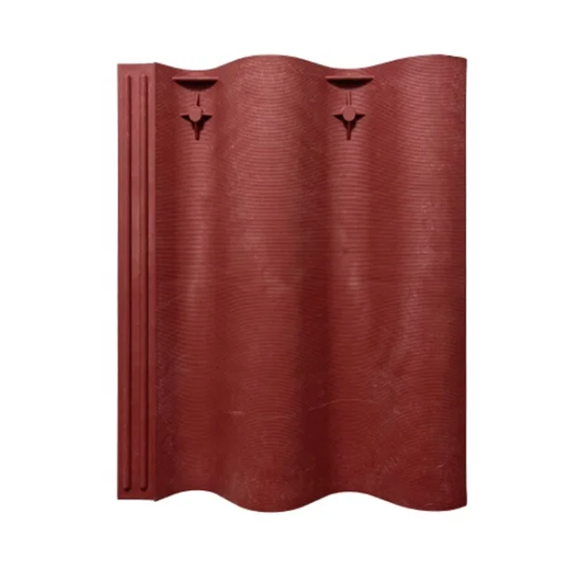 PVC Impact Resistance Composite Rubber Synthetic Spanish Clay Roof Tiles