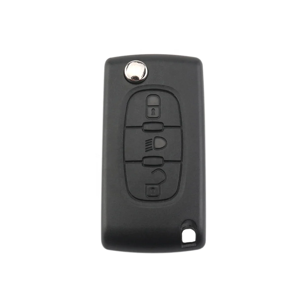 3 Buttons 433 MHZ PCF7941 Chip CE0536 VA2 /HU83 Blade Fob Remote Car Key For Citroen C4 C5 Peugeot 407 408 Flip Folding Key