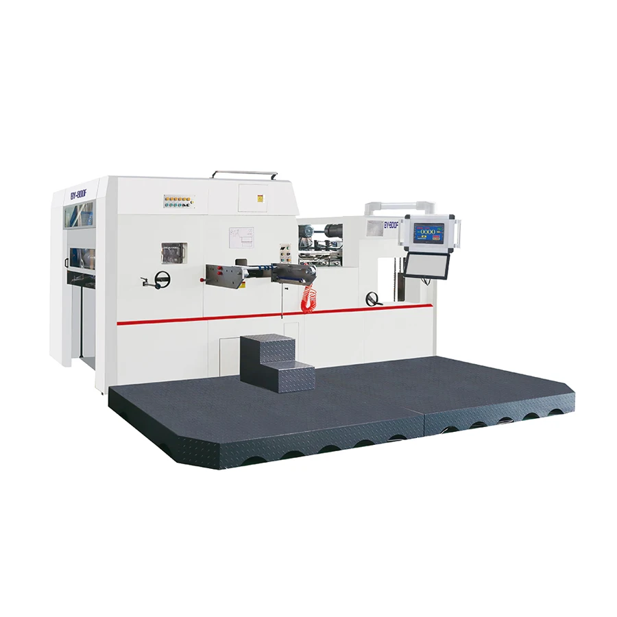 Economical Custom Design Flat Die Cutting Machine  BY800F Automatic Hot foil stamping and Die cutting machine cardboard cut