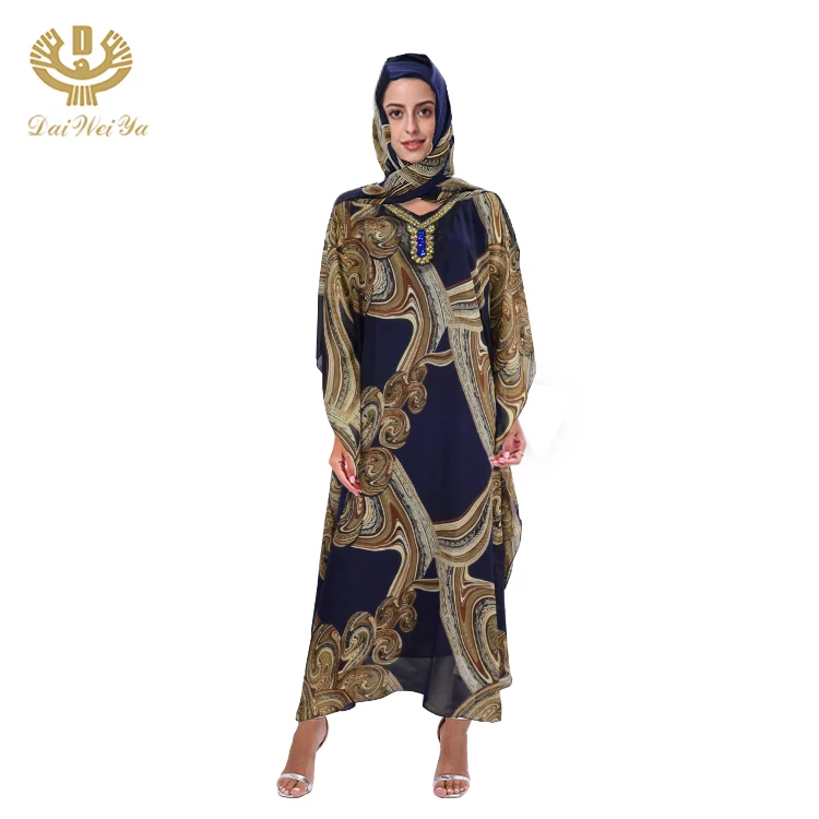 2020 new design hot selling long gown In stock kaftan boubou abaya dress casual African dresses