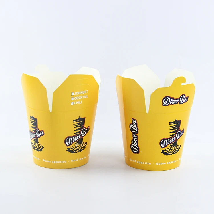 Customized Disposable Take Away Lunch Chinese Paper Noodle Box Food Packaging Box