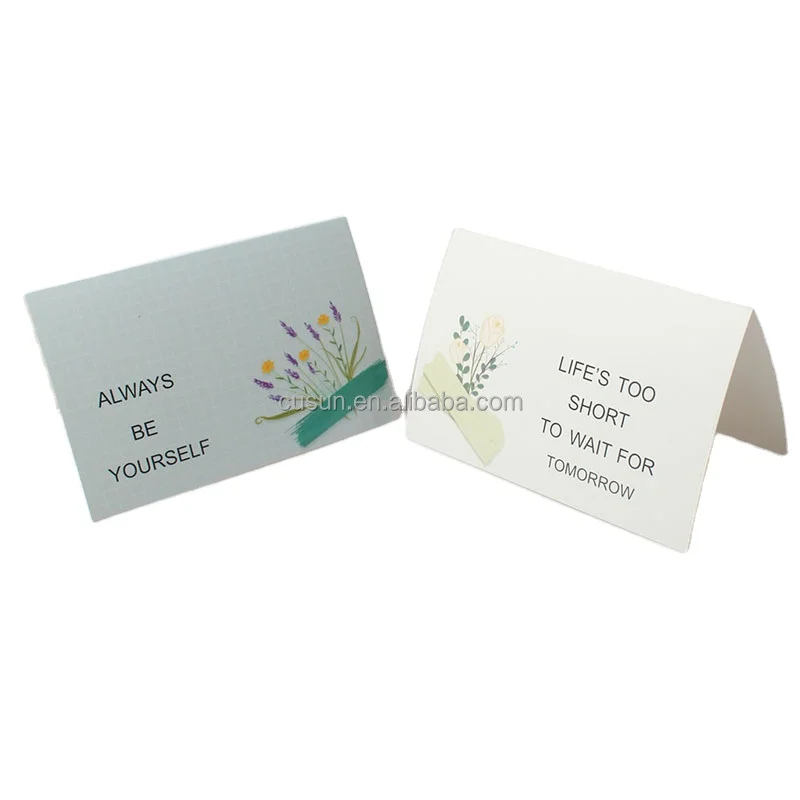 Hot Sale Custom Luxury Colour Printed Thank You Greeting Cards With Logo And Envelope For Wedding Birthday