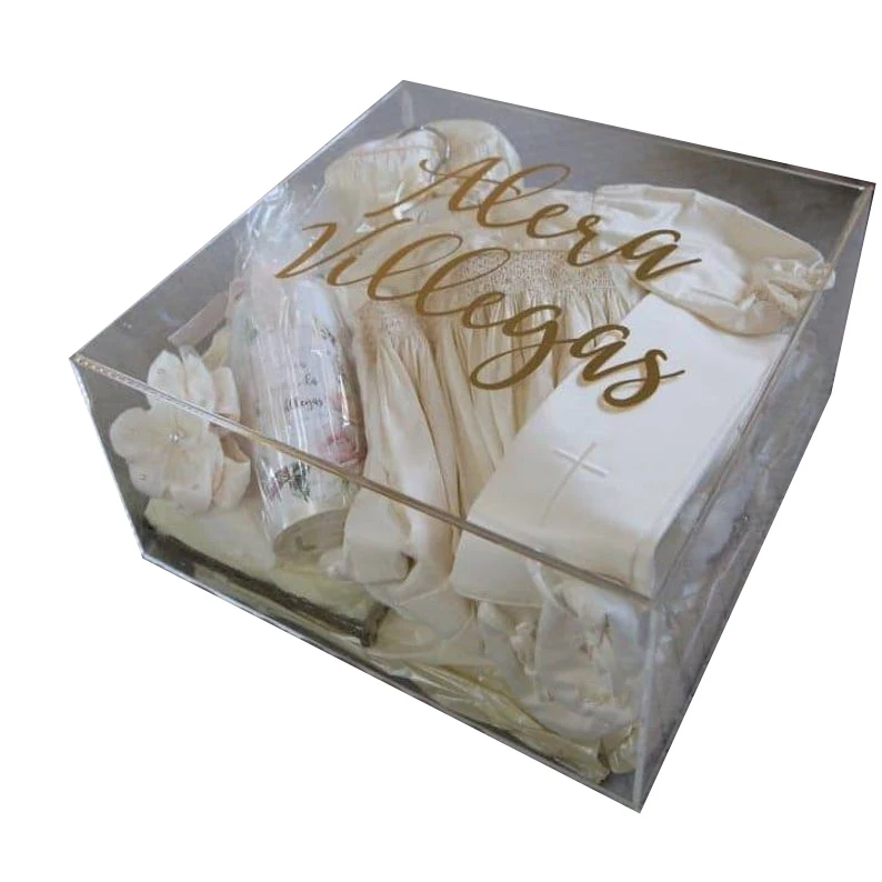 Acrylic Gift Box With Lid/Acrylic Clear Gift Box/Plexiglass Gift Box Wholesale