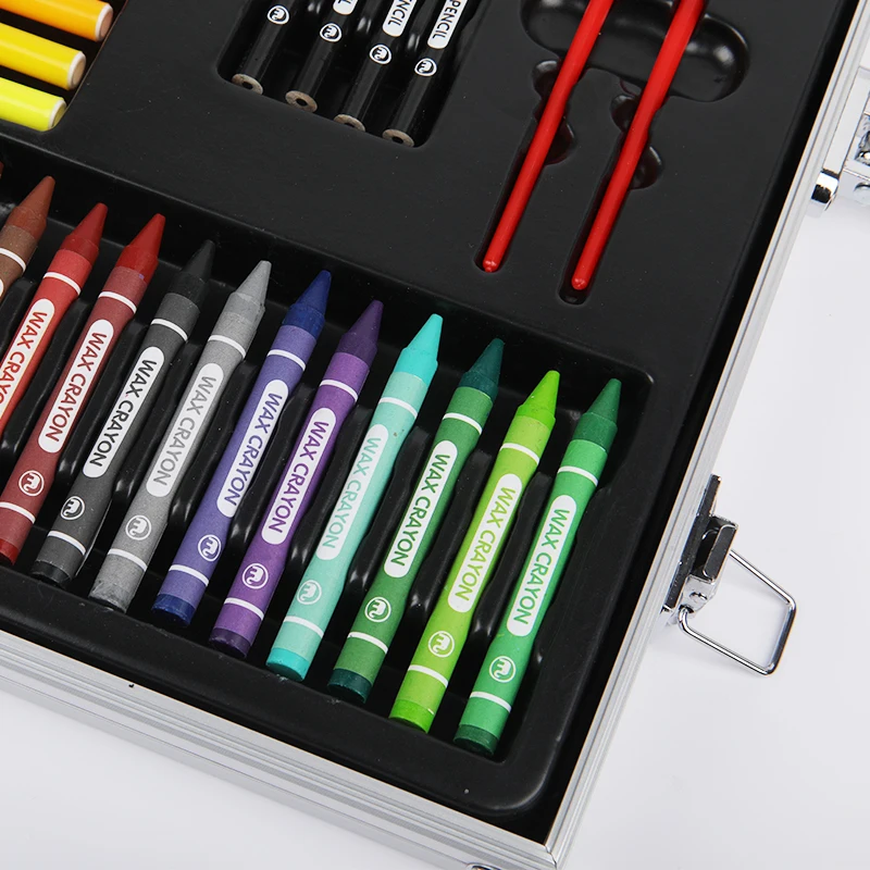Mobee kids drawing art set Watercolor pen brush Crayon  art color pen painting art kit box for boys and girls as gift