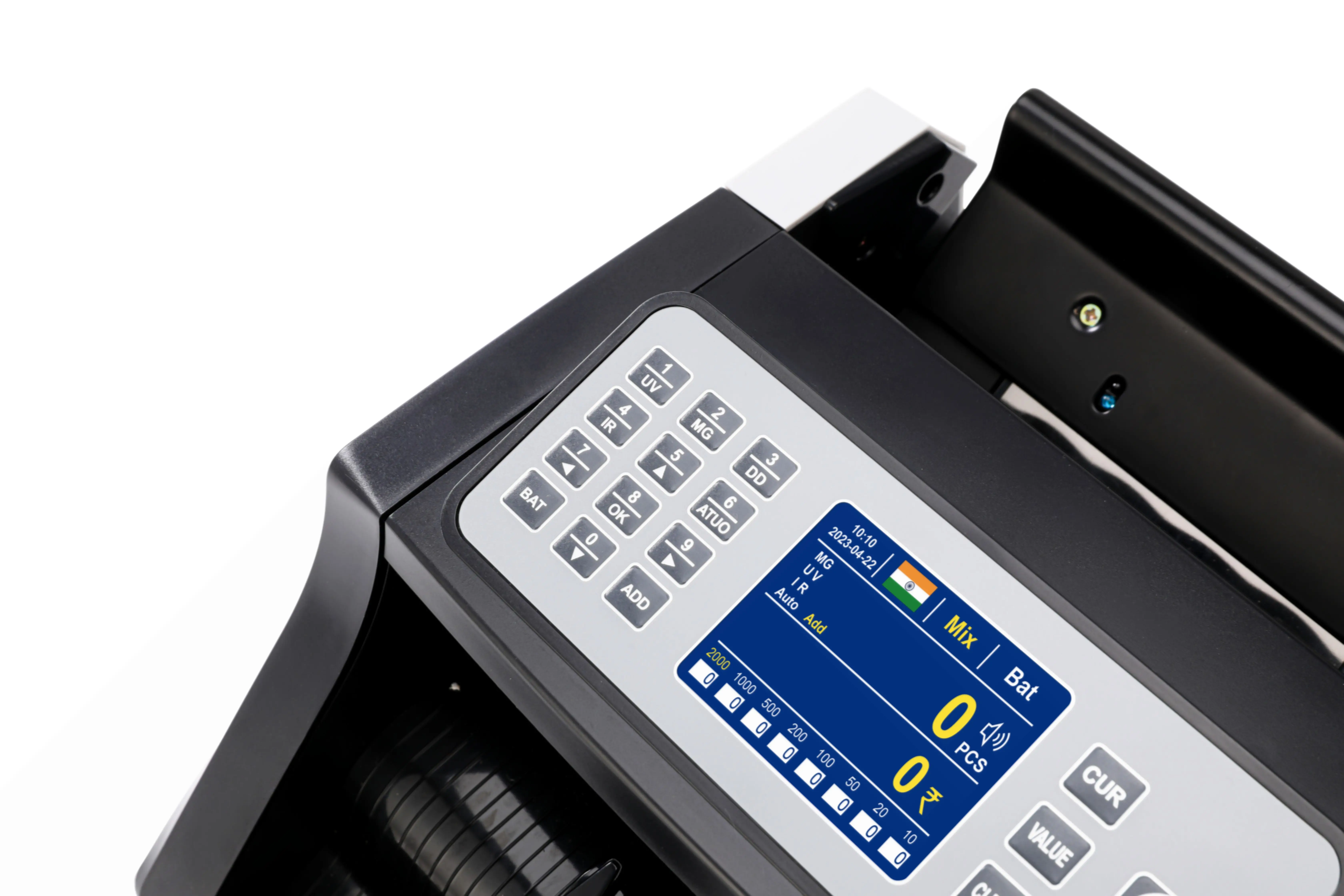 P20 manual value counting machine /loose money counting/ with IR UV MG TFT screen/ cheap counting machine