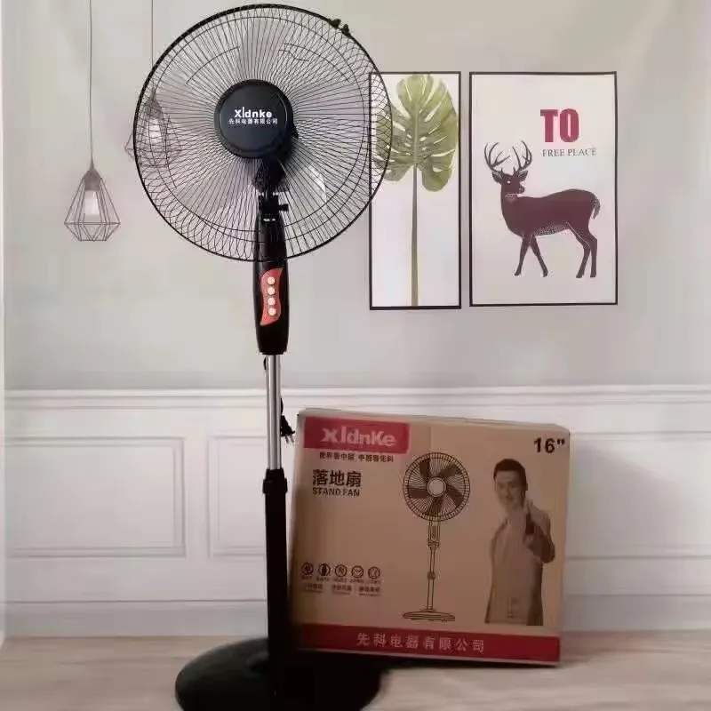 Telescopic Shaking Head Silent Vertical Kitchen Fan Brush Gaming Pc Fan Rotating Floor Standing Head-shaking Fan