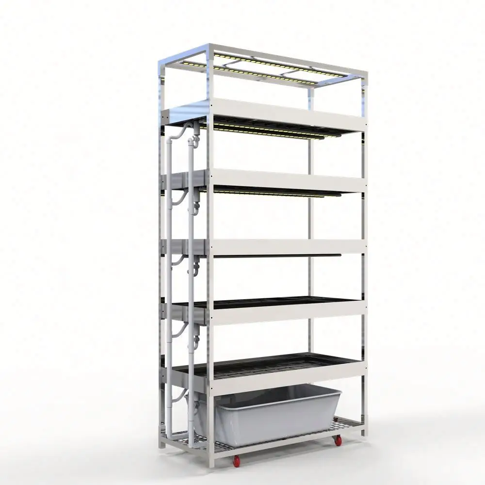 Mobile Hydroponic Rolling Benches Vertical Grow Racks for Sale