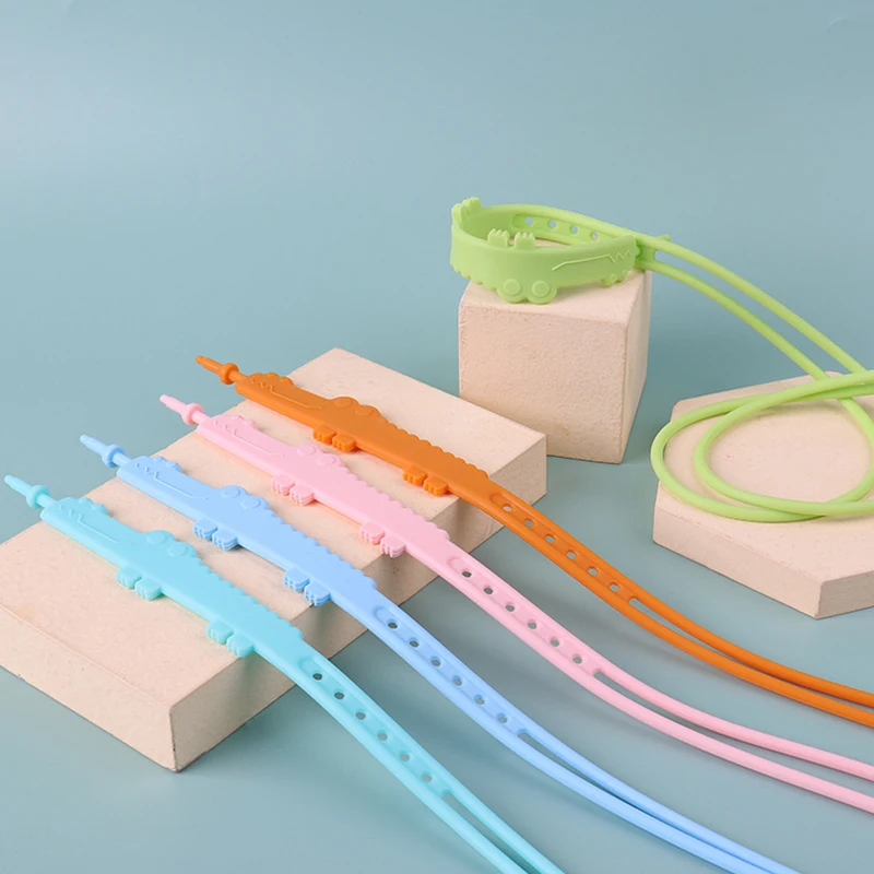 Toy Straps for Baby Silicone  Leash Holder for Stroller High Chairs Car seat Secure-A-Toy Adjustable Length to Keep Toys Clean