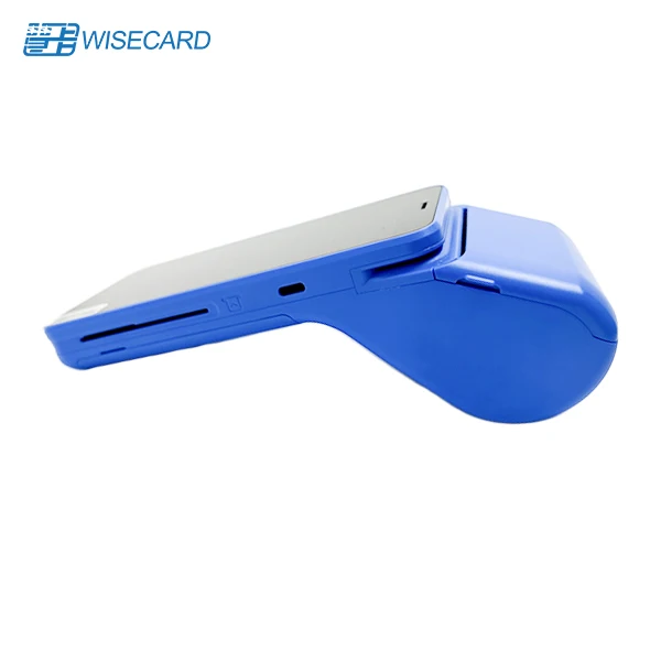 Wisecard Android 12 Handheld Online POS Terminal with Touch Screen Built-In Thermal Printer NFC Card Reader