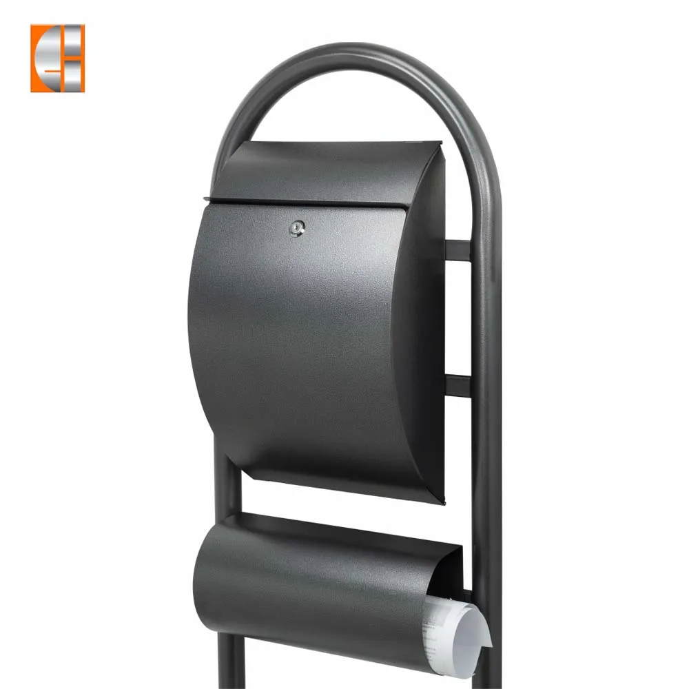 Newspaper Letter Box Steel Mailbox with Sturdy Key Lock Wall Mounted Waterproof post Box