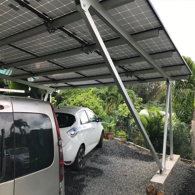 Waterproof aluminum solar carport structure solar panel pergola mount installations parking lot solar mounting system