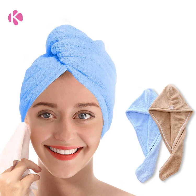 Повязка для волос из микрофибры, банное полотенце, Быстросохнущий тюрбан для волос, полотенце для сушки волос для женщин