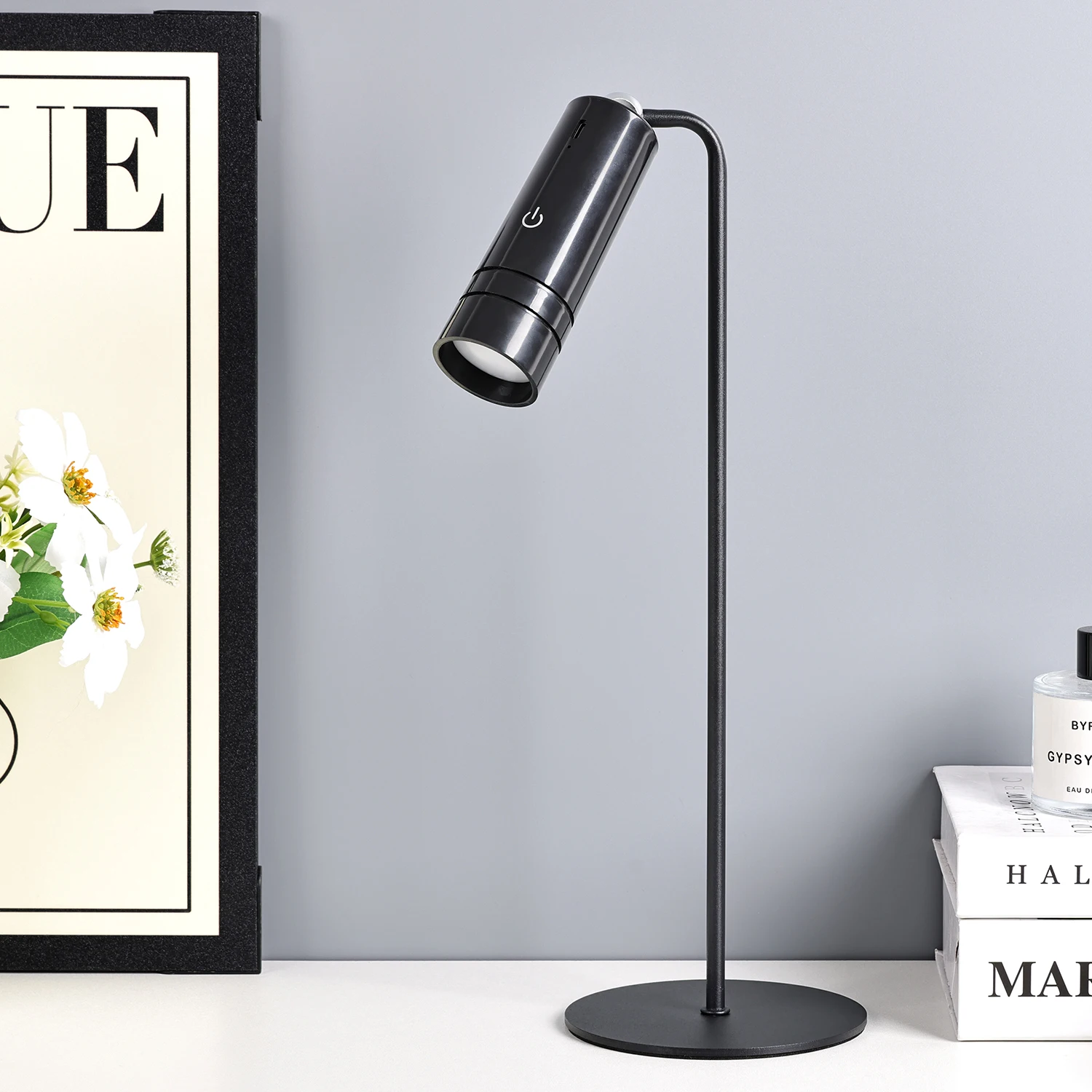 Modern touch dimmer foldable 360 degree warm light battery led desk lamp with Magnetic attraction heard