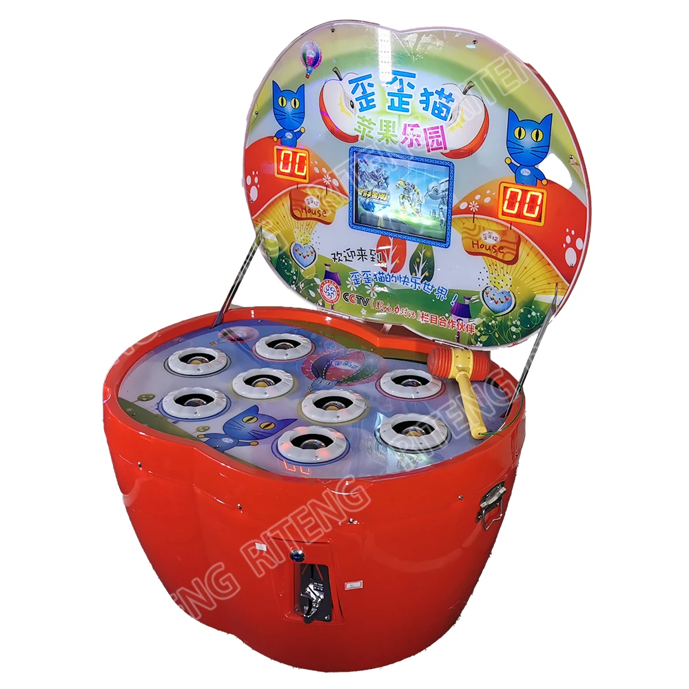 Coin Operated Indoor Amusement ticket game  children Whack a Mole Hitting Hammer  Arcade Game Machine for kids