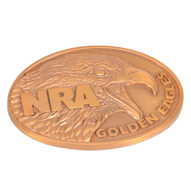 Custom Antique Gold 3D Metal Men Belt Buckles with LOGO for Men