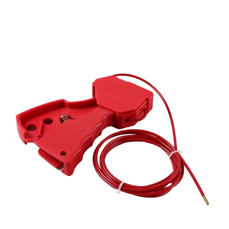 Adjustable Wire 3.3mm Cable Security Lock Lockout with 2.4m Cable