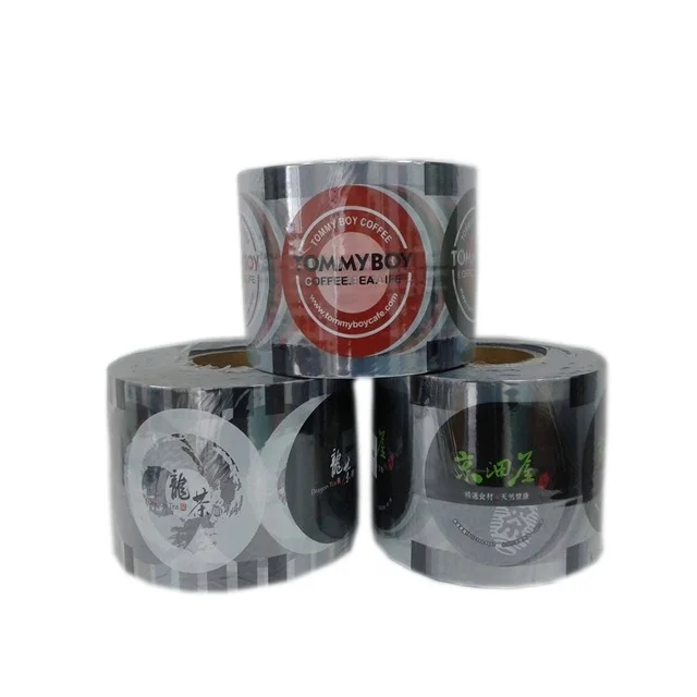 bubble tea wrap film /bean milk lidding film /colourful cups sealing film
