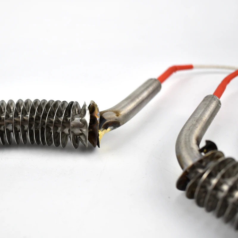 400v 1900w Stainless Steel Resistance Source Type Tubular Electric Air Coil Finned Air Dry Heater Heating Tube Elements