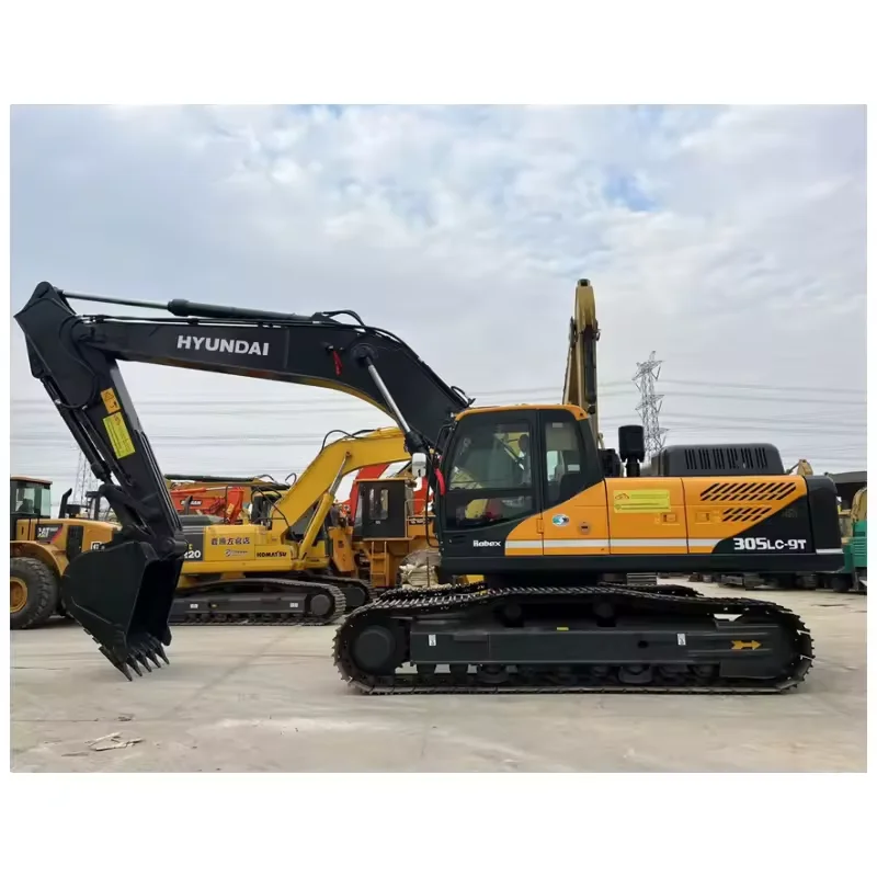 Высококачественный подержанный экскаватор Hyundai R305LC-9T сделано в Корее хорошее состояние строительная машина дешево для продажи