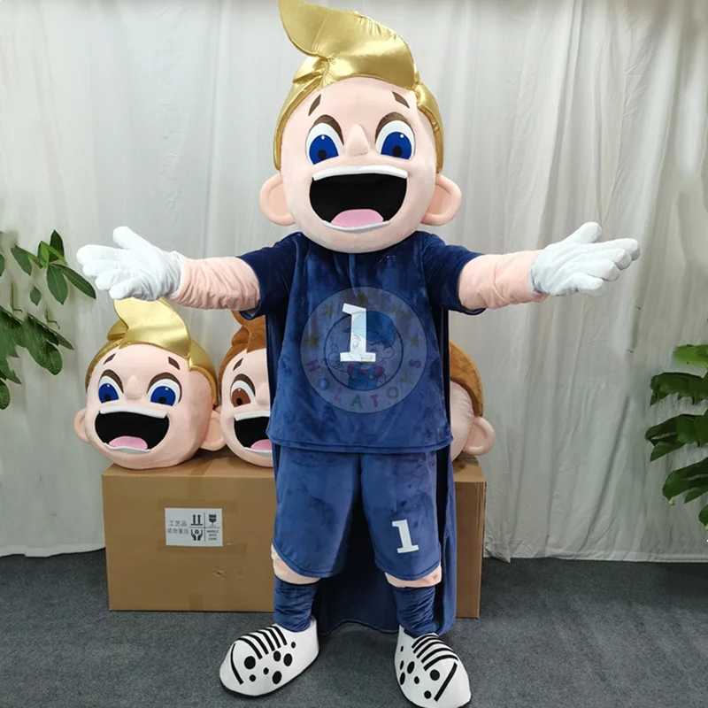 Hola toys custom football club little boy mascot costumes/human  mascot costumes