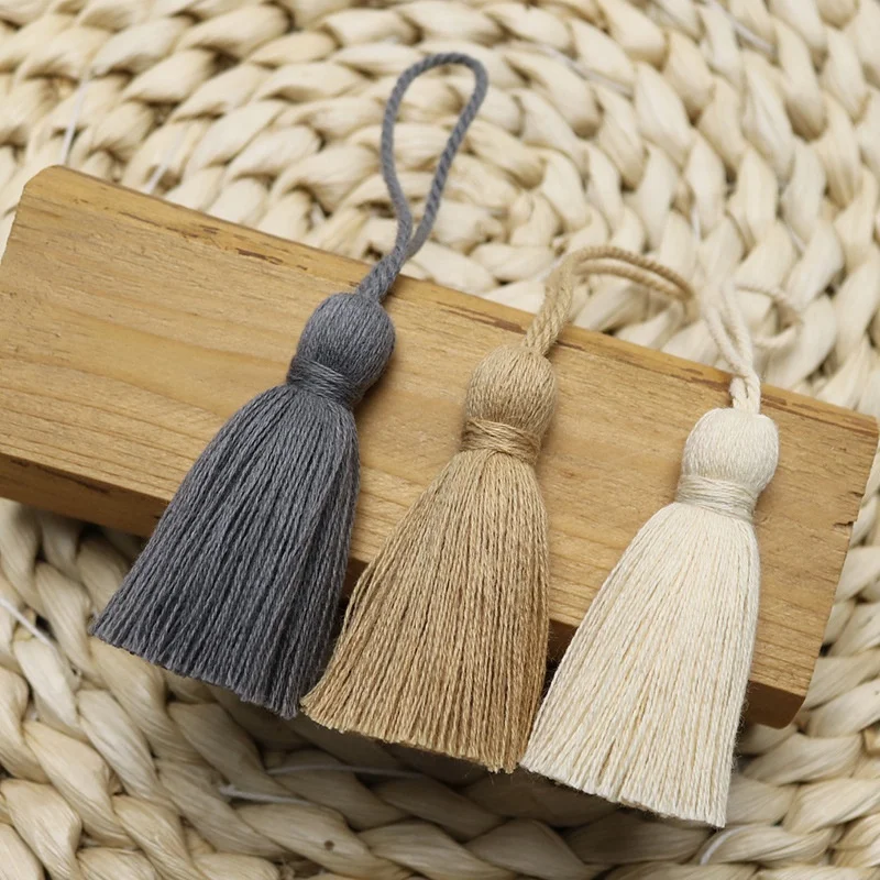 Wholesale cotton small tassel Hanging tassels with loop 5cm multi-colors hang decorations