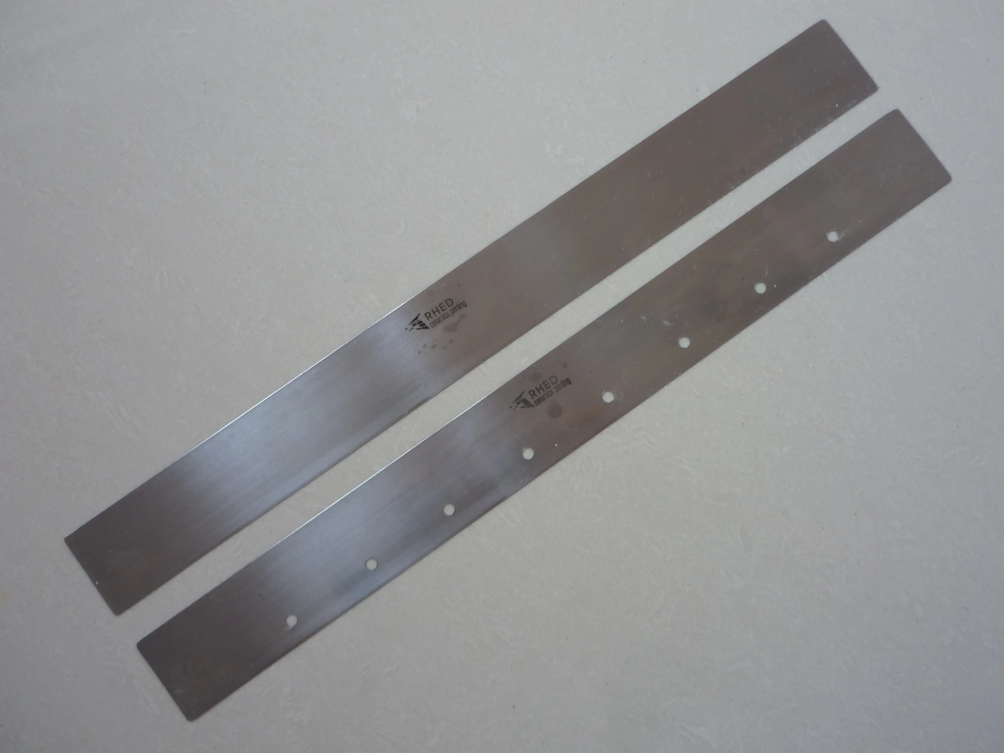 Customizable length and Holes  RHED Stainless Steel Doctor Blade  For roller printing