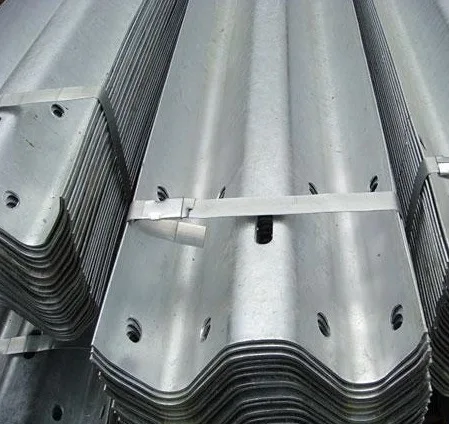 Road Traffic Safe Crash Barrier Coated Galvanized Steel Corrugated Guardrail W Beam Barrier