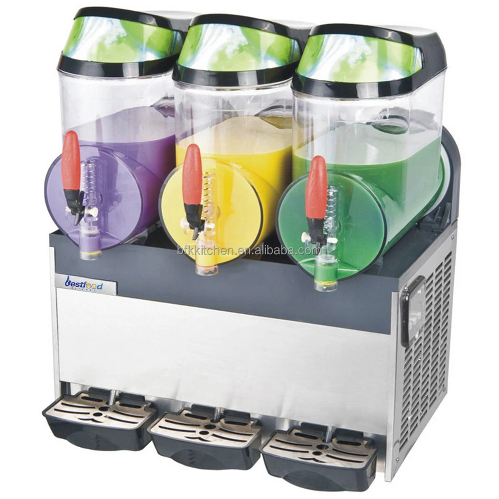 Commercial 10L heavy duty slush machine with 3 tank on sale
