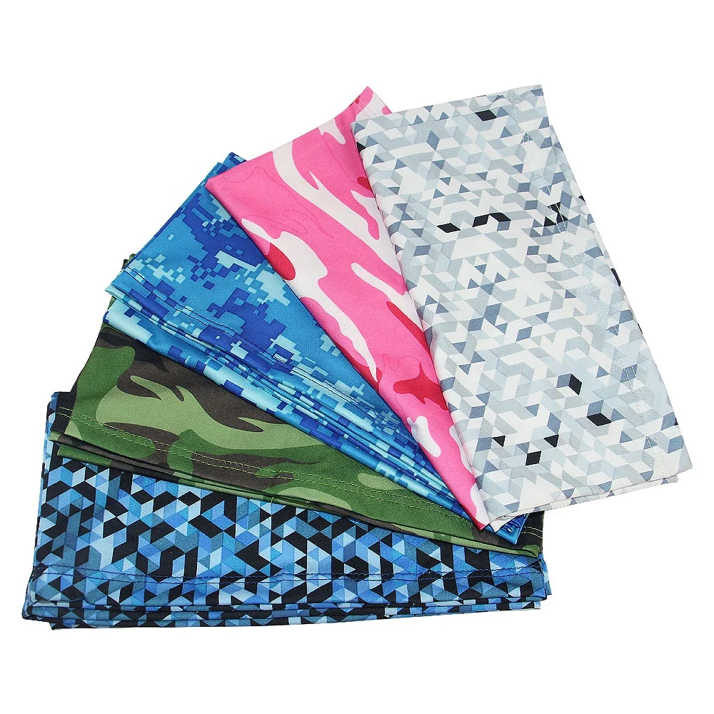 
Amazon mult-fuction Cool ice silk Summer camo headwear bandanas for face 