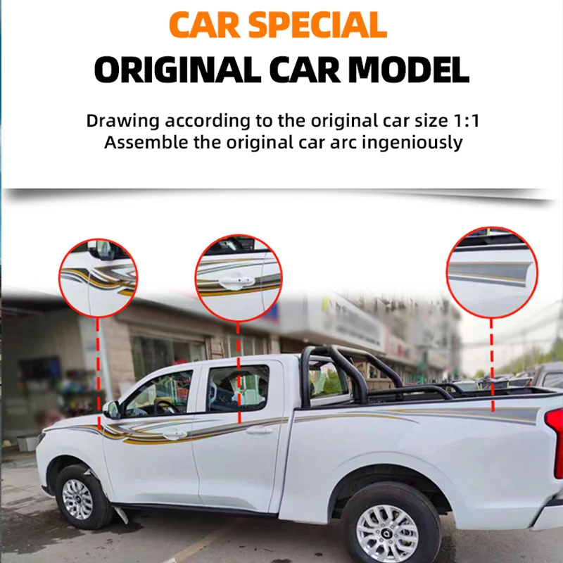 Great Wall Cannon Pickup truck Graphic Vinyl car side decal body sticker for toyota
