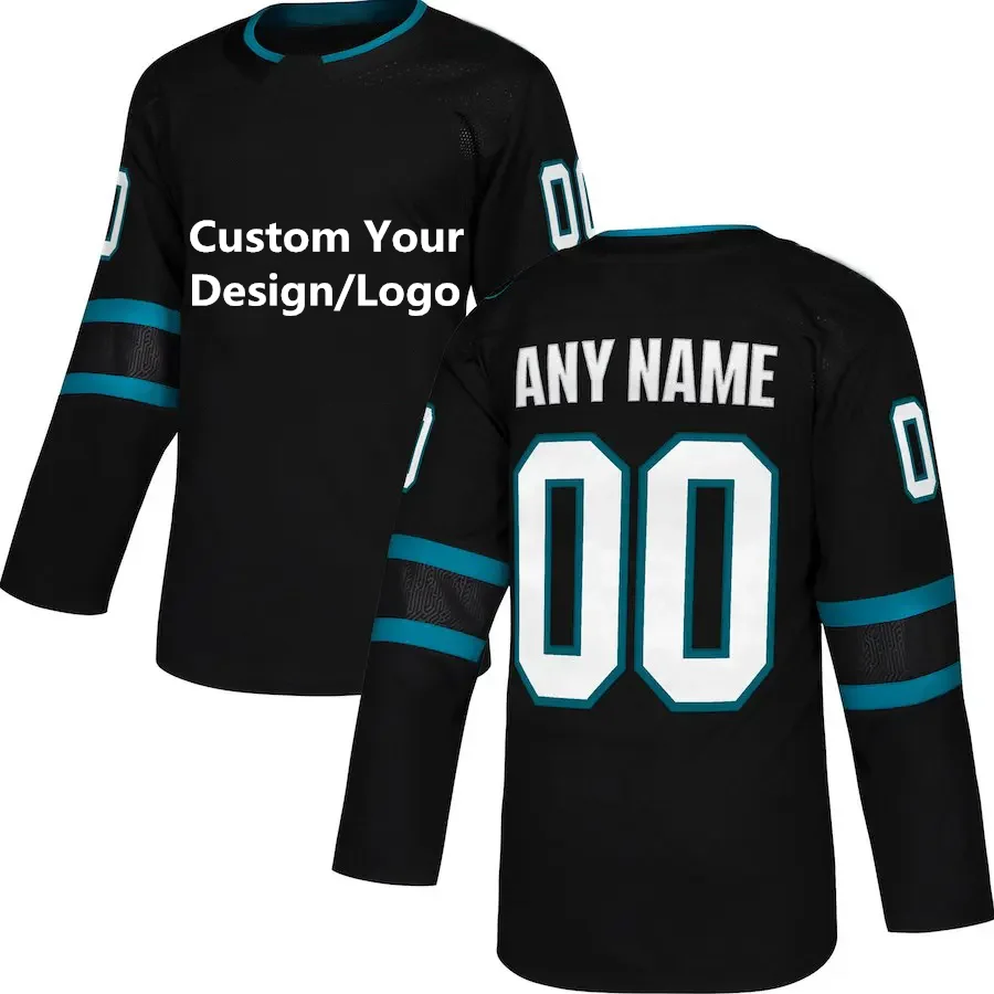 Custom OEM Stitched Vintage Twill Embroidered Youth Double Sided Mens Team Inline Reversible Custom Sublimated Ice Hockey Jersey