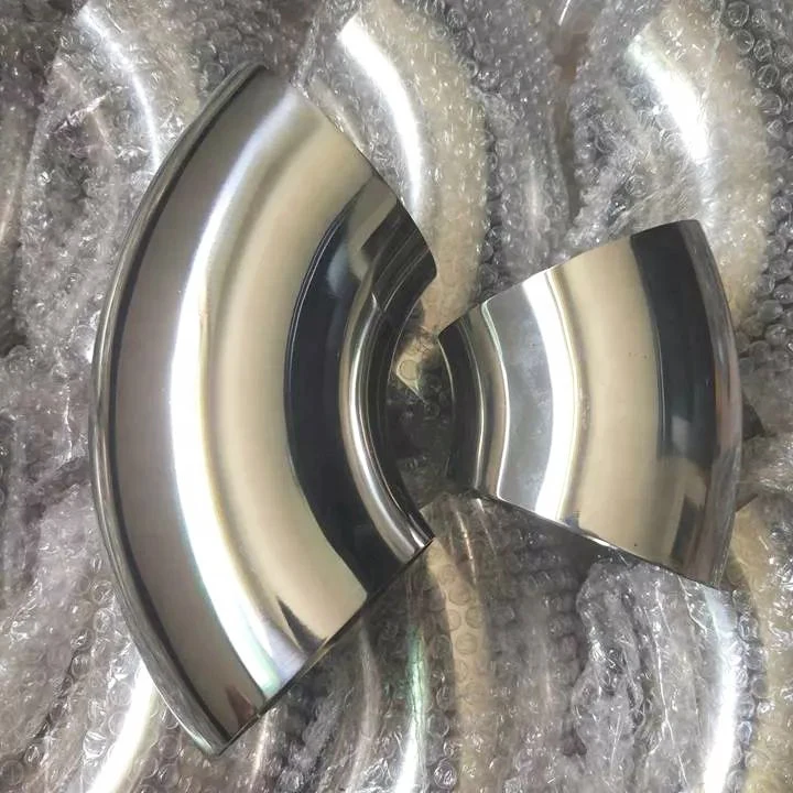 Factory Custom 1'-6' 0-180 Degree Stainless Steel Aluminum Mirror Polish Pipe Fittings Bend Mandrel Elbow
