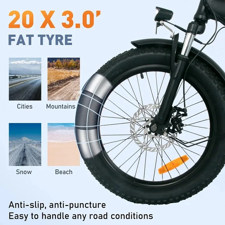 HITWAY 350W 36V 20Inch 7Speeds Electric Bicycle for Adult New EU Stock Cheap Price Foldable Light Max 90KM