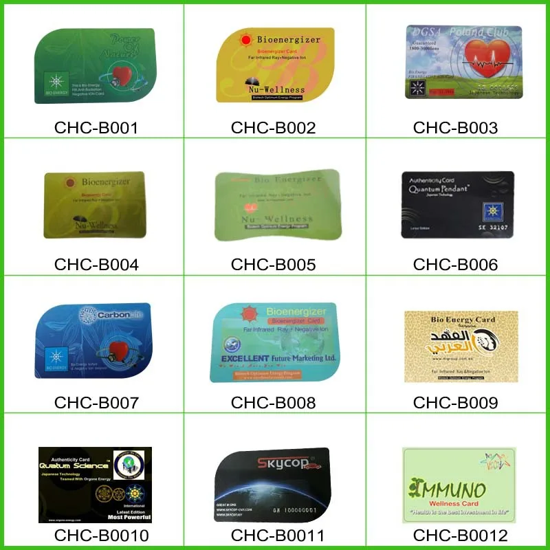 Wholesales Quantum Scalar Bio Ion Energy Card Nanotechnology Promote Microcirculation Health For Healthy Body