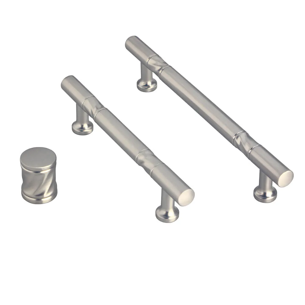 Simple New Modern Style round Zinc Alloy Kitchen Cabinet Pull Furniture Bar Handle and knob