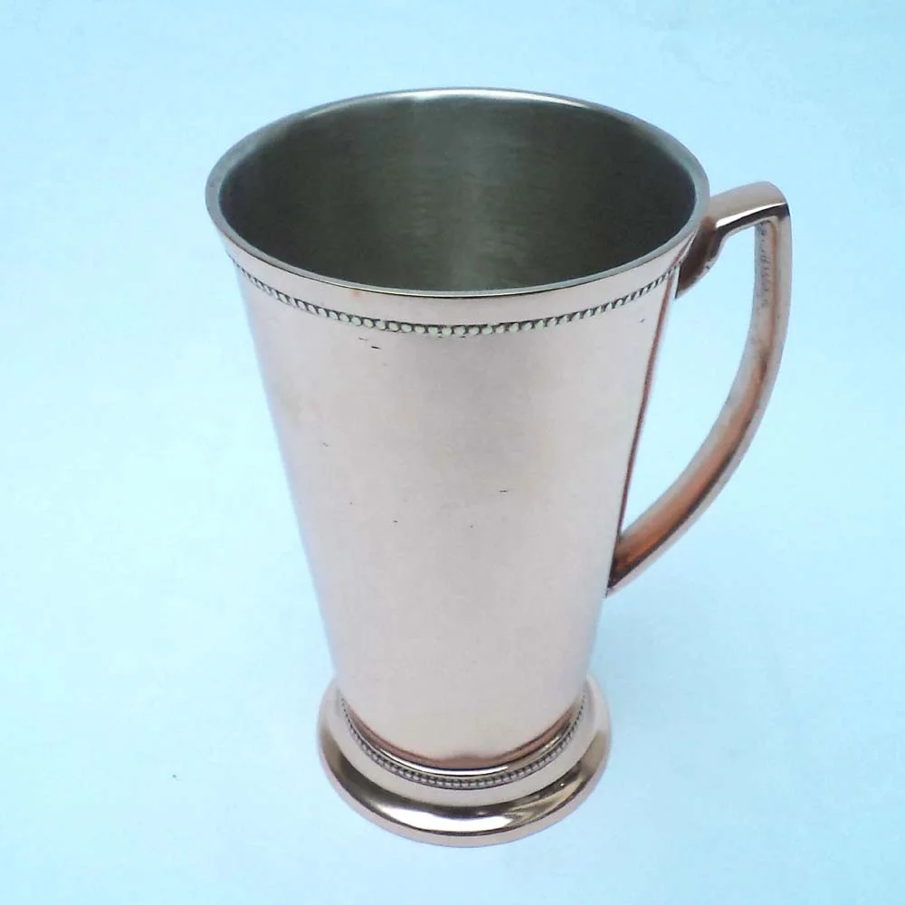 Amazing Copper Julep Cup With Inside Nickel Platted Cute Tumbler Mugs