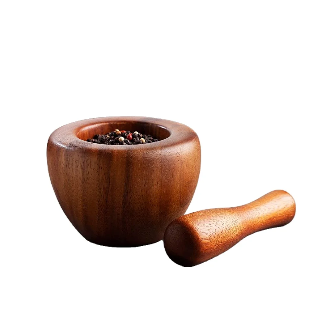Cheap Price acacia wood mortar and pestle , acacia wood  wood mortar and pestle,wood muddler