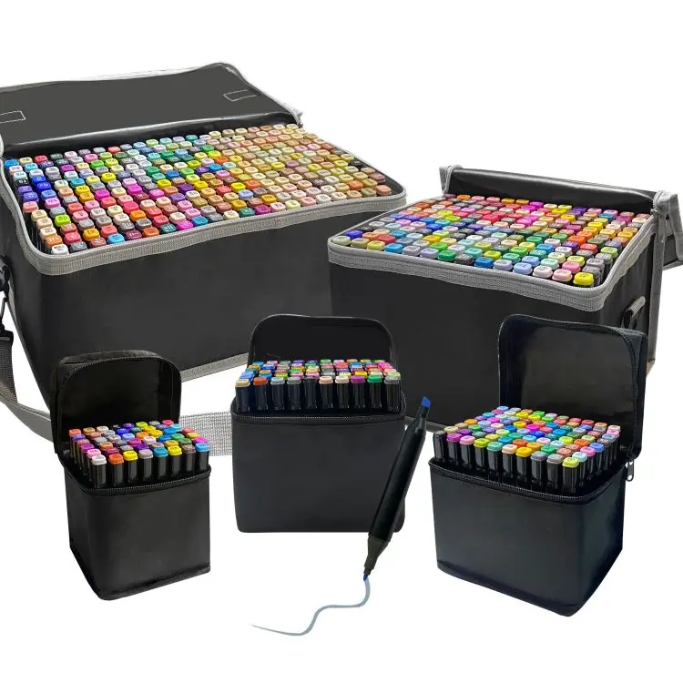 Somagi 262 Color Alcohol Permanent Art Marker Pen Rotuladores Doble Punta Marcadores Feutres Alcools