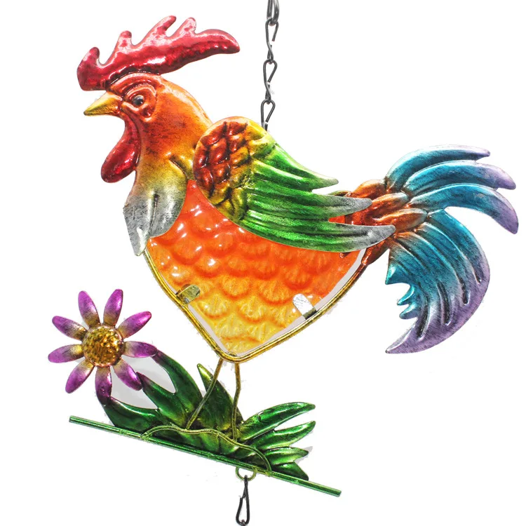 
Amazon Hot Sale Roosters Wind Chimes With Bell Handicraft Decoration Cheap Wind Chime 